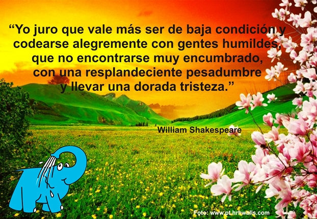 Una Enseñanza de William Shakespeare sobre La Humildad, en La Frase del Día del Elefante Azul de Avilés